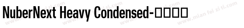 NuberNext Heavy Condensed字体转换
